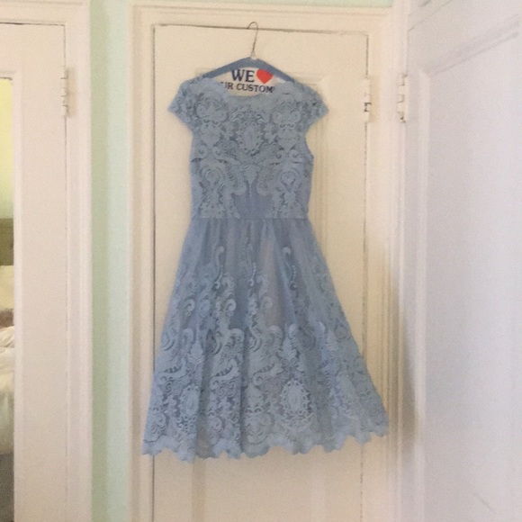 Beautiful blue lace dress - Picture 2 of 4